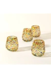 Uncommon Goods Fiesta Mexican Wine Glasses In Multi
