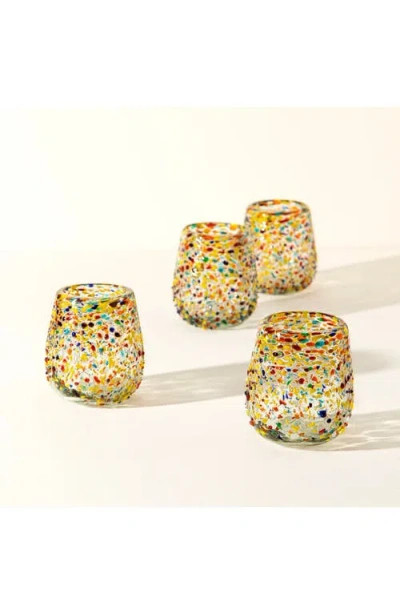 Uncommon Goods Fiesta Mexican Wine Glasses In Multi