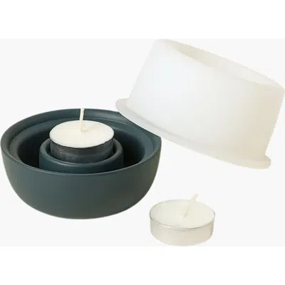 Uncommon Goods Fire & Ice Transforming Candle Holder In Dark Green