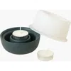 Uncommon Goods Fire & Ice Transforming Candle Holder In Green