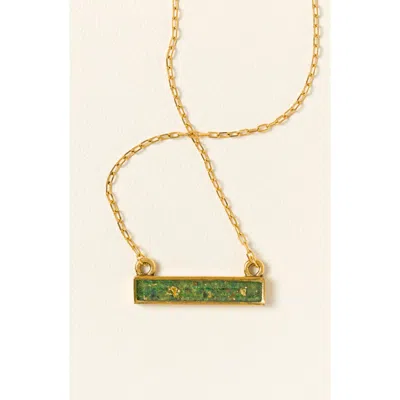 Uncommon Goods Flecks Of Gold Birthstone Necklace