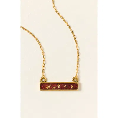 Uncommon Goods Flecks Of Gold Birthstone Necklace