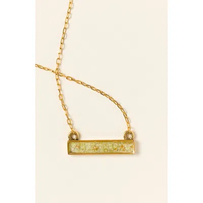 Uncommon Goods Flecks Of Gold Birthstone Necklace