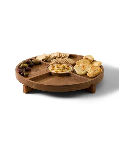 Uncommon Goods Flip & Dip Double-sided Serving Board In Brown