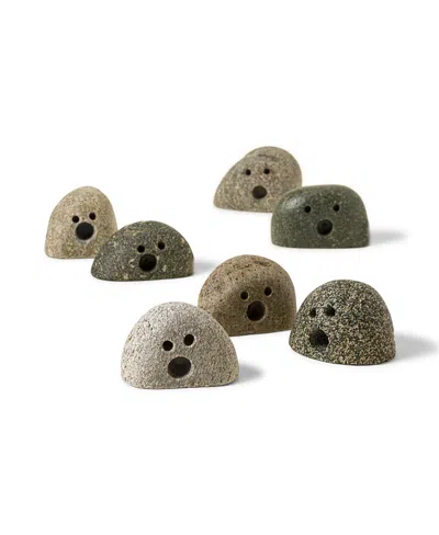 Uncommon Goods Garden Ghosts- Set Of 3 By Sea Stones In Brown