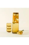 Uncommon Goods Hand Blown Mezcal Infusing Set In Yellow
