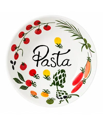 Uncommon Goods Hand-painted Italian Serving Bowl By Rosanna's Inc In Multi