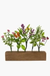 Uncommon Goods Herb Garden Sculpture In Green/brown/purple