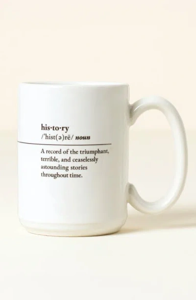 Uncommon Goods History Every Day Interactive Qr Mug In White