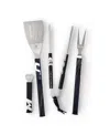 Uncommon Goods Hockey Stick Bbq Set, Set Of 4 Tools In White