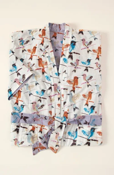 Uncommon Goods Hummingbird Reversible Robe In Multi
