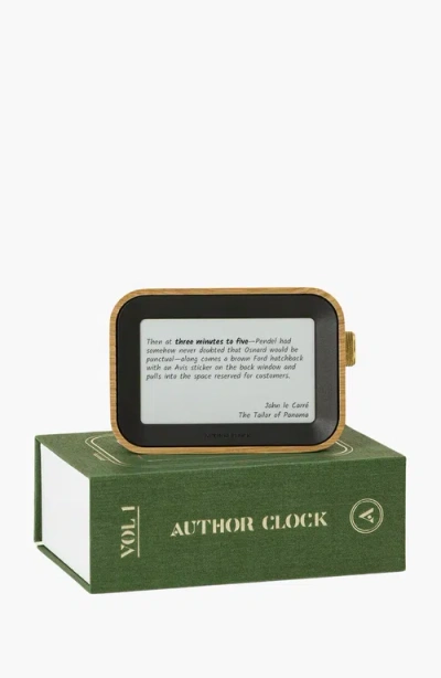 Uncommon Goods Literary Clock In Dark Brown Frame