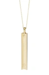 Uncommon Goods Mindful Breathing Necklace In Gold