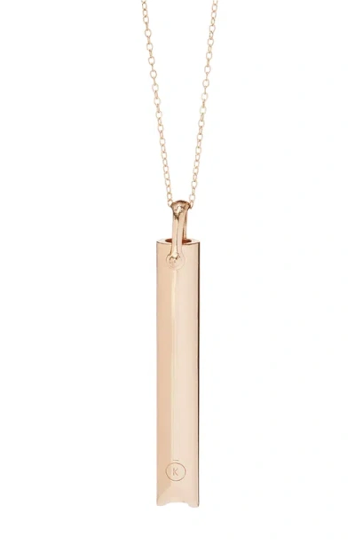 Uncommon Goods Mindful Breathing Necklace In Gold