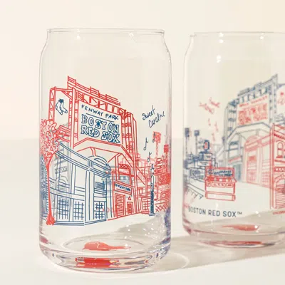 Uncommon Goods Mlb Stadiumscape Can-shaped Glasses In Transparent