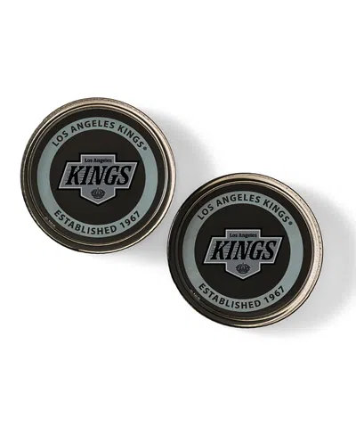 Uncommon Goods Nhl Puck Shaped Glass Coaster, Set Of 2 In Black