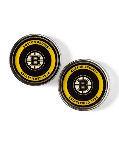 Uncommon Goods Nhl Puck Shaped Glass Coaster, Set Of 2 In Multi