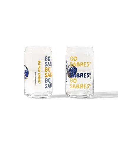 Uncommon Goods Nhl Show Your Spirit! Can-shaped Glass, Set Of 2 In Transparent