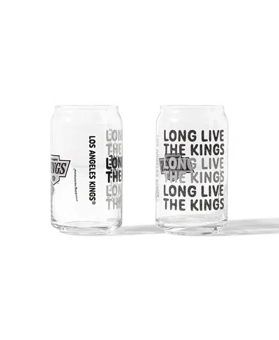 Uncommon Goods Nhl Show Your Spirit! Can-shaped Glass, Set Of 2 In Multi