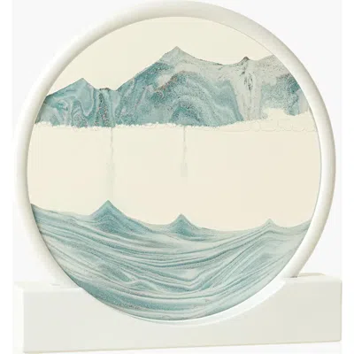 Uncommon Goods Ocean Wave Sand Art In Teal & White
