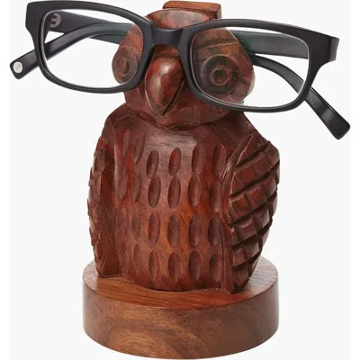 Uncommon Goods Owl Eyeglasses Holder In Dark Brown