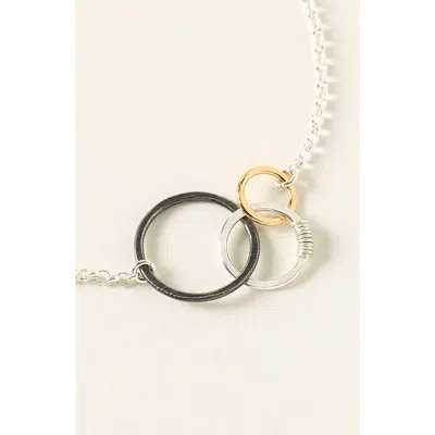 Uncommon Goods Past Present Future Bracelet In Silver/gold/black