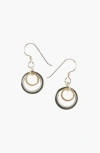 Uncommon Goods Past Present Future Earrings In Black/silver/gold