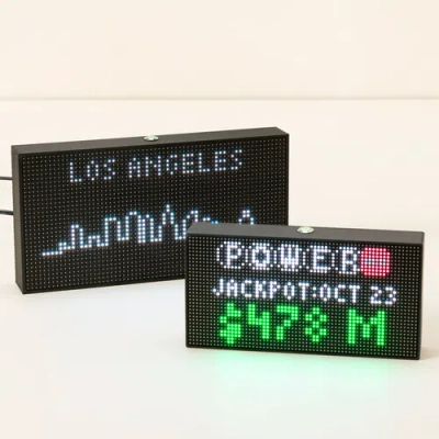 Uncommon Goods Personalized Home Led Ticker By Glance Led In Black