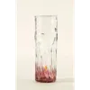Uncommon Goods Recycled Glass Birth Month Flower Vase In Pink