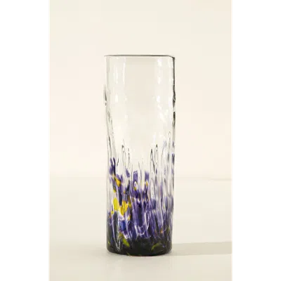 Uncommon Goods Recycled Glass Birth Month Flower Vase In Purple