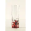 Uncommon Goods Recycled Glass Birth Month Flower Vase In Red