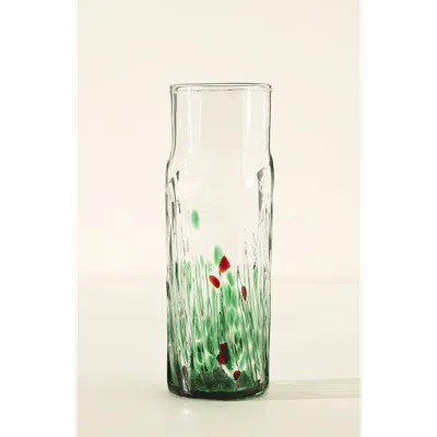 Uncommon Goods Recycled Glass Birth Month Flower Vase In Red