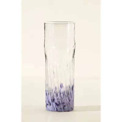 Uncommon Goods Recycled Glass Birth Month Flower Vase In White