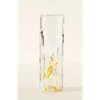 Uncommon Goods Recycled Glass Birth Month Flower Vase In Yellow