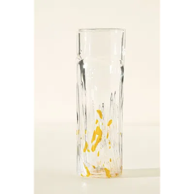 Uncommon Goods Recycled Glass Birth Month Flower Vase In Yellow
