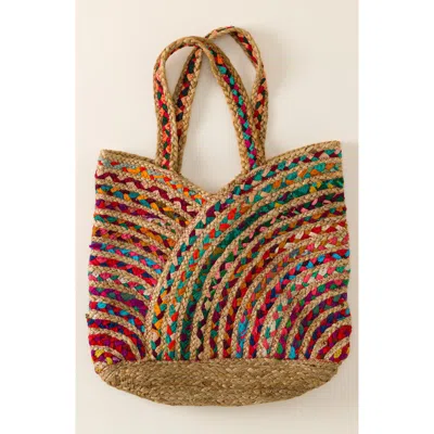 Uncommon Goods Repurposed Sari Carry-all Bag In Multi