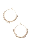 Uncommon Goods Rough Diamond Hoop Earrings