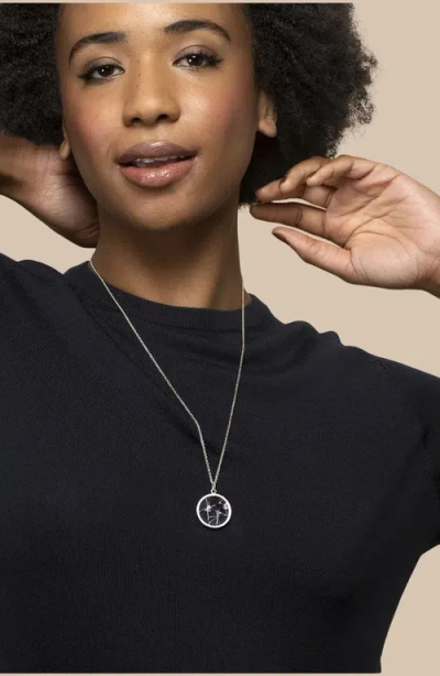 Uncommon Goods Shattered Glass Ceiling Necklace In Silver