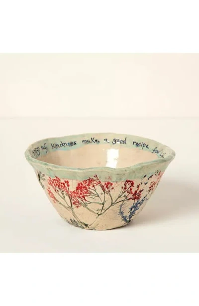 Uncommon Goods Sprigs Of Kindness Bowl By Nina J Design Studios In Multi