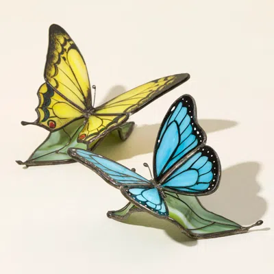 Uncommon Goods Stained Glass Butterflies With A Message In Multi