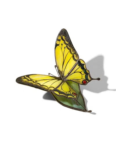 Uncommon Goods Stained Glass Butterflies With A Message In Yellow