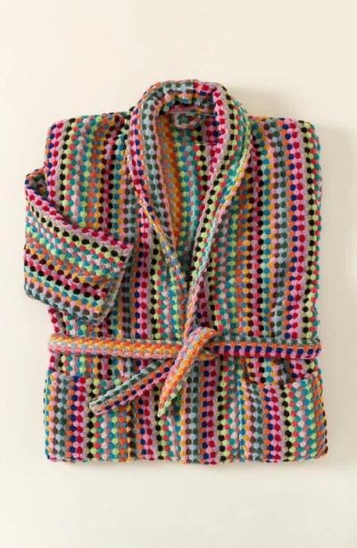 Uncommon Goods Super Plush Confetti Robe By Kalkedon Towels In Multi