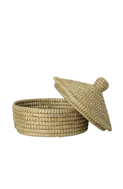 Uncommon Goods Traditional Bread Warming Set In Beige