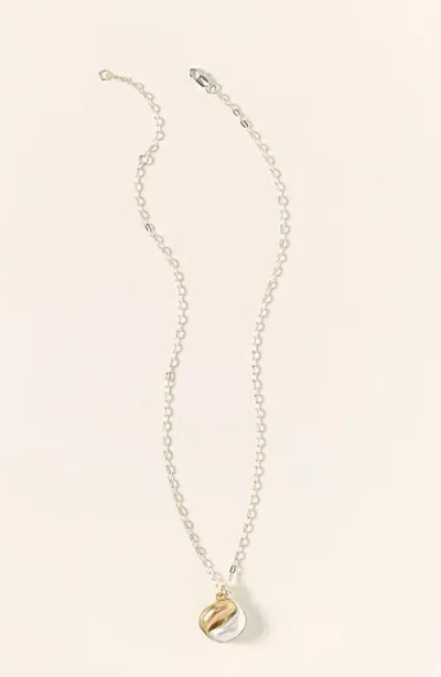 Uncommon Goods Two Tone Hug Necklace