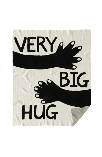 Uncommon Goods Very Big Hug Throw Blanket In Graphic Print