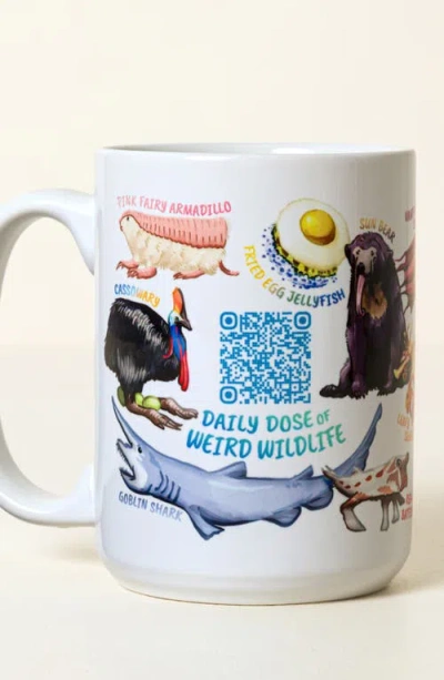 Uncommon Goods Weird Animals Qr Mug In Multi