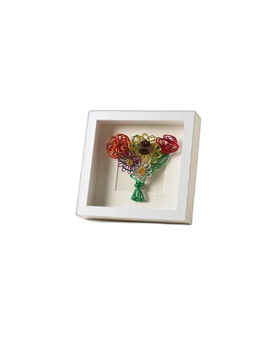 Uncommon Goods Where Love Grows Framed Wire Bouquet In Multi