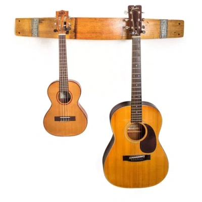 Uncommon Goods Wine Barrel Guitar Rack By Alpine Wine Design In Brown