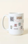 Uncommon Goods Word Nerd Interactive Qr Mug In Multi