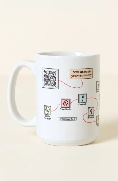 Uncommon Goods Word Nerd Interactive Qr Mug In Multi